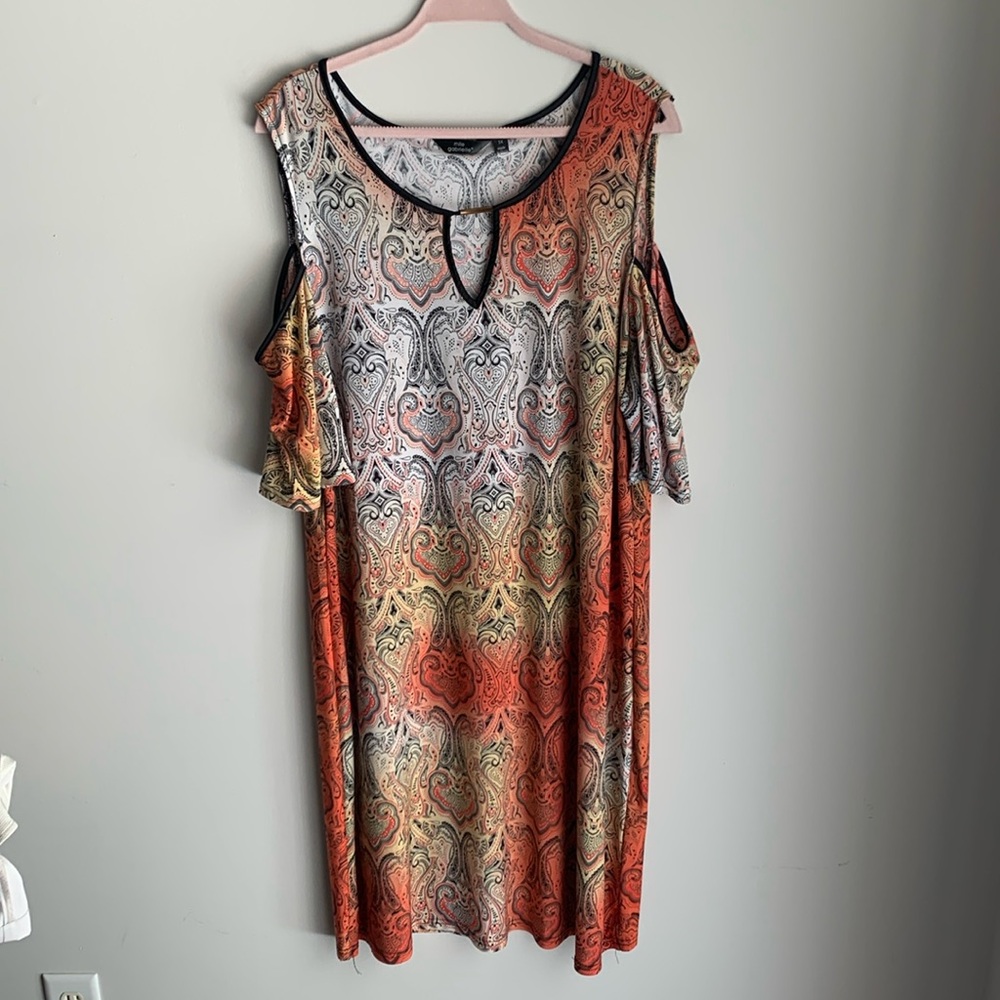 Mlle Gabrielle Cold Shoulder Dress - 3x